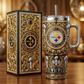 Pittsburgh Steelers 40oz Tumbler with Lid and Straw